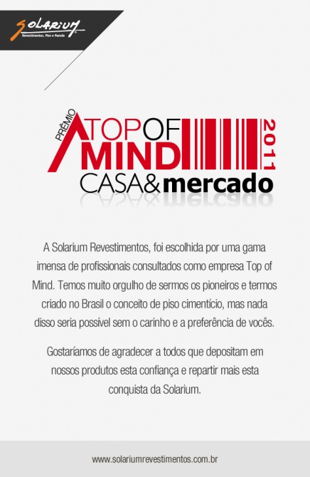 Top of Mind Casa&mercado