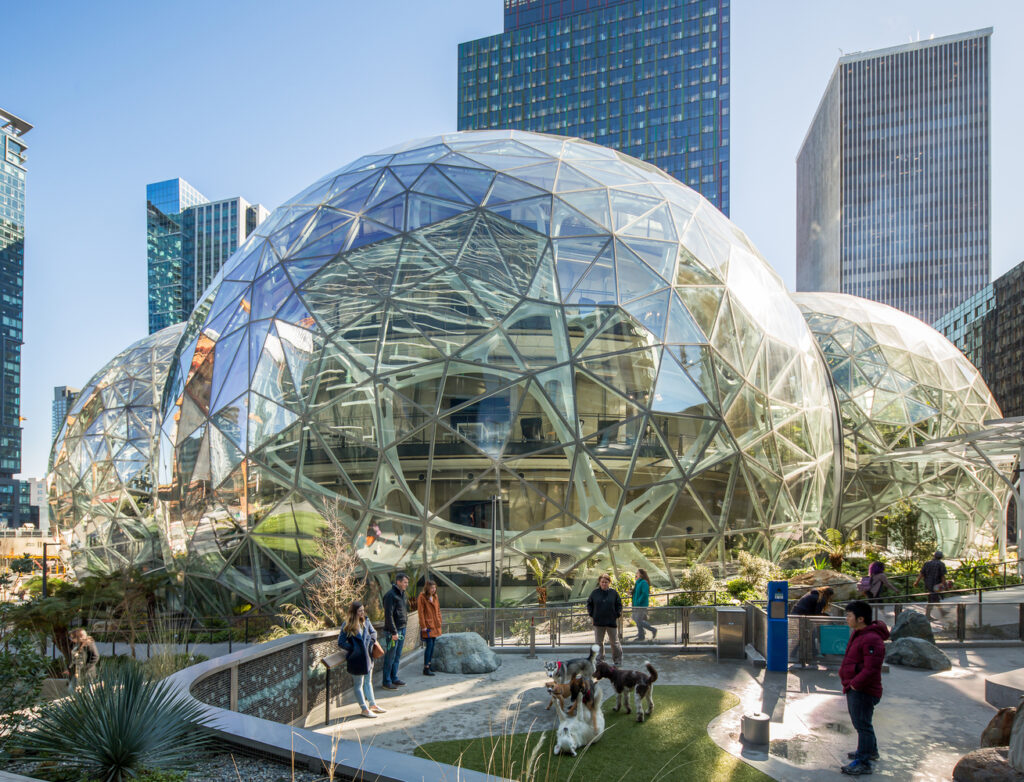 Amazon Spheres em Seattle | NBBJ. Foto: Bruce Damonte Architectural Photographer
