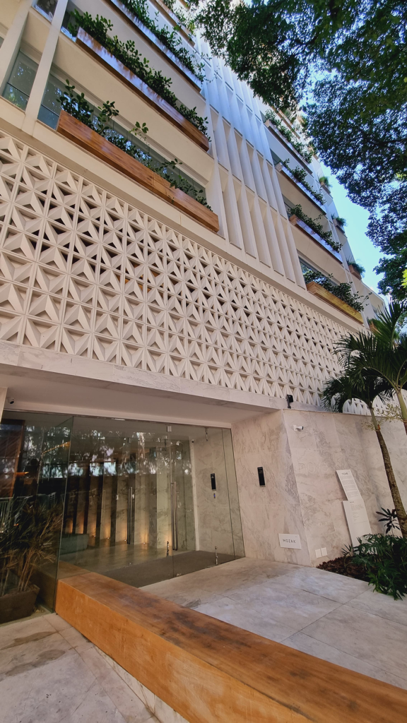 Imagem de aplicação Cobogó externo