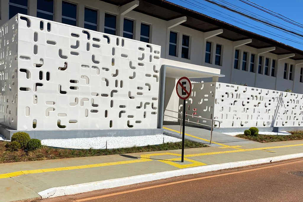 Imagem de aplicação cobogó leno fachada