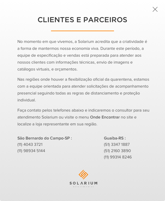 Solarium Revestimentos Cimenticios
