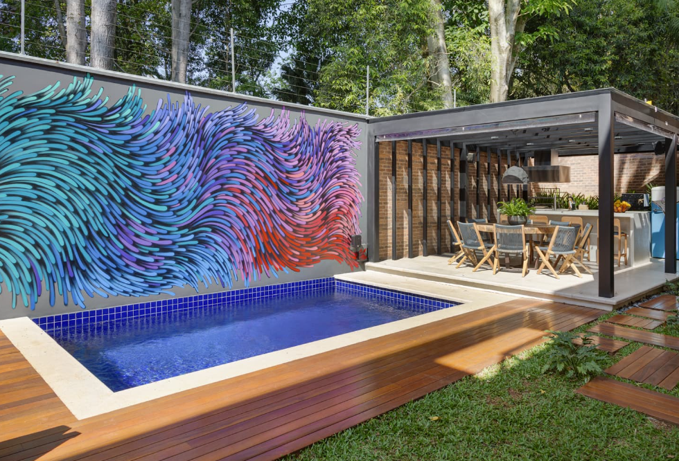 Imagem ilustrativa de topo artigo como construir piscinas.